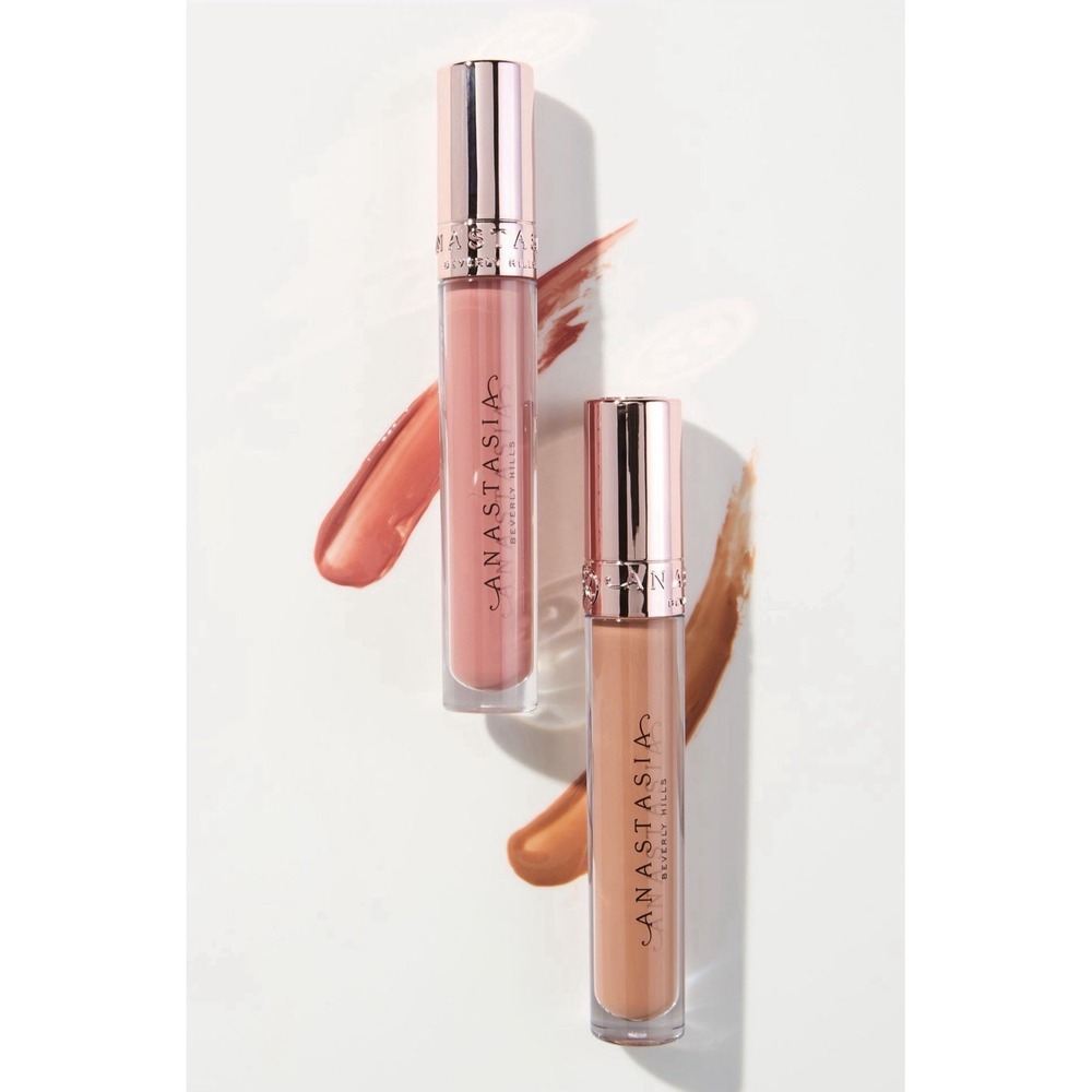 Anastasia Beverly Hills Tinted Gloss Duo: Full Size Caramel & Tan Rose Lip Gloss